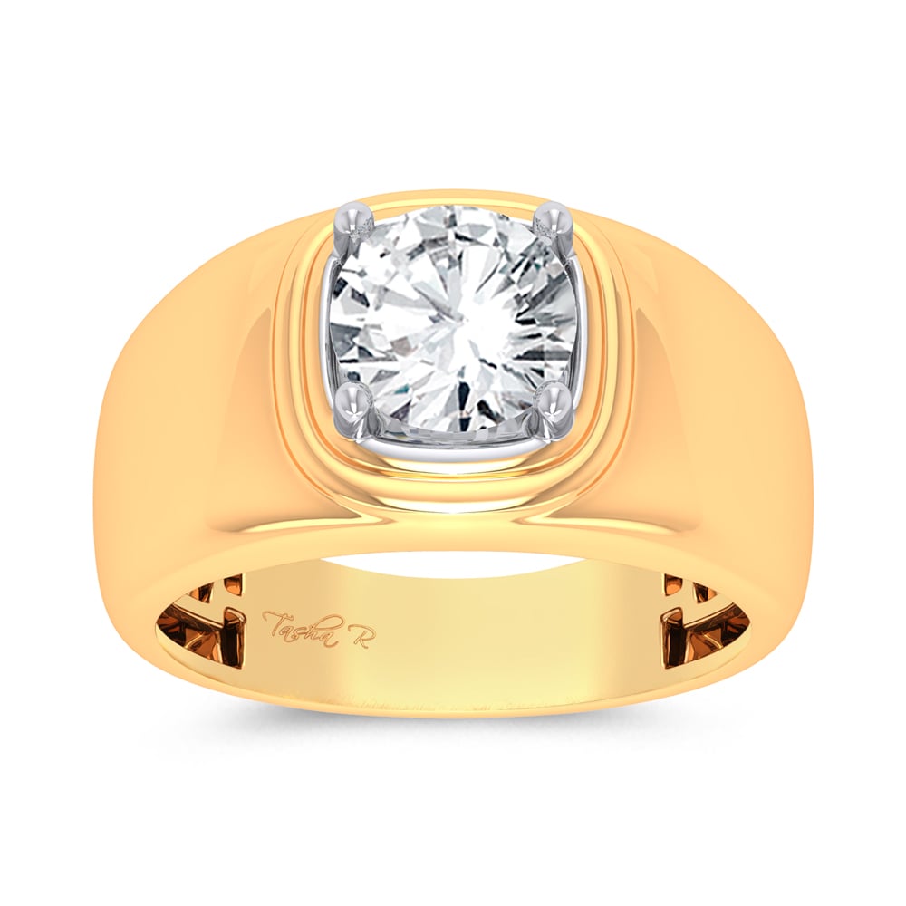 2.00 ct Men's Lab Grown Diamond Ring in 14K Gold