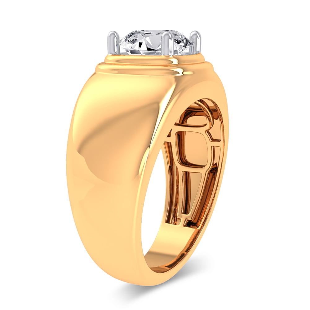 2.00 ct Men's Lab Grown Diamond Ring in 14K Gold