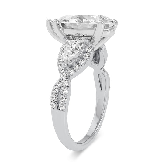 14K 3.90CT Certified Lab Grown Diamond Ring