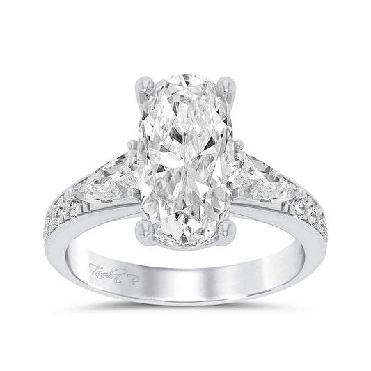 14K 3.90CT Certified Lab Grown Diamond Ring