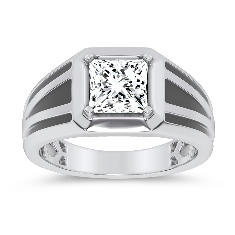 2.00 ct Men's Lab Grown Diamond Ring in 14K Gold
