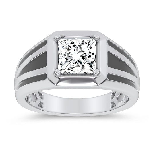 2.00 ct Men's Lab Grown Diamond Ring in 14K Gold