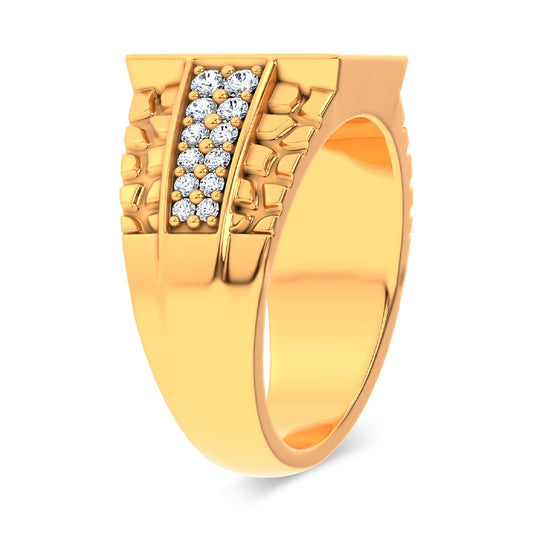 1.50 ct Men's Lab Grown Diamond Ring in 14K Gold