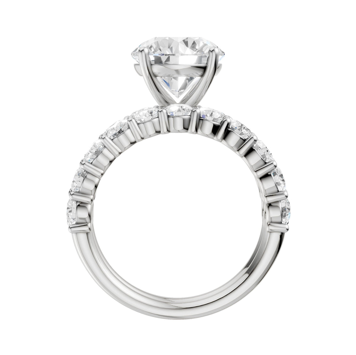 14K 4.00CT Certified Lab Grown Diamond Bridal Set