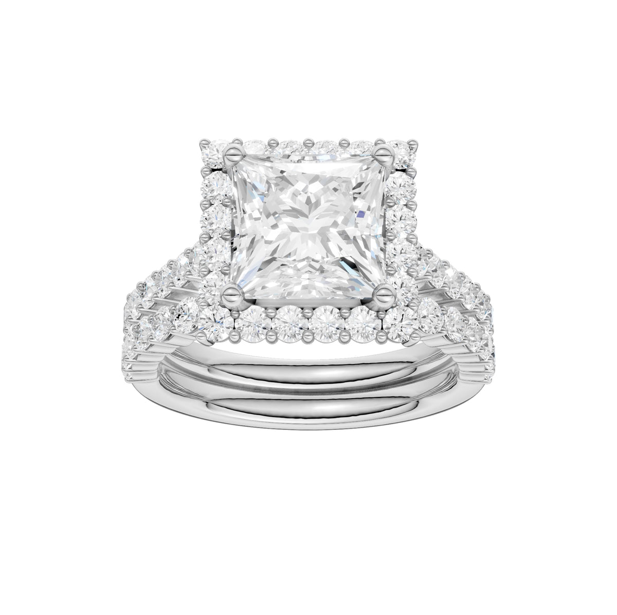 14K 4.00CT DIAMOND BRIDAL SET