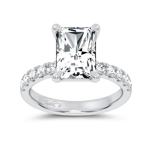 14K 4.50CT Certified Lab Grown Engagement Ring