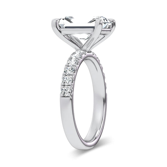 14K 4.50CT Certified Lab Grown Engagement Ring
