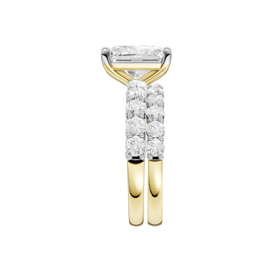 14K 5.00 CT Lab Grown Diamond Bridal Set