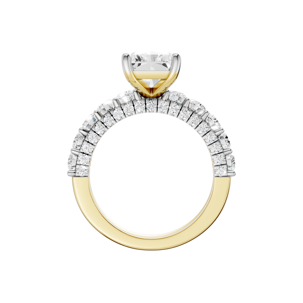 14K 5.00 CT Lab Grown Diamond Bridal Set