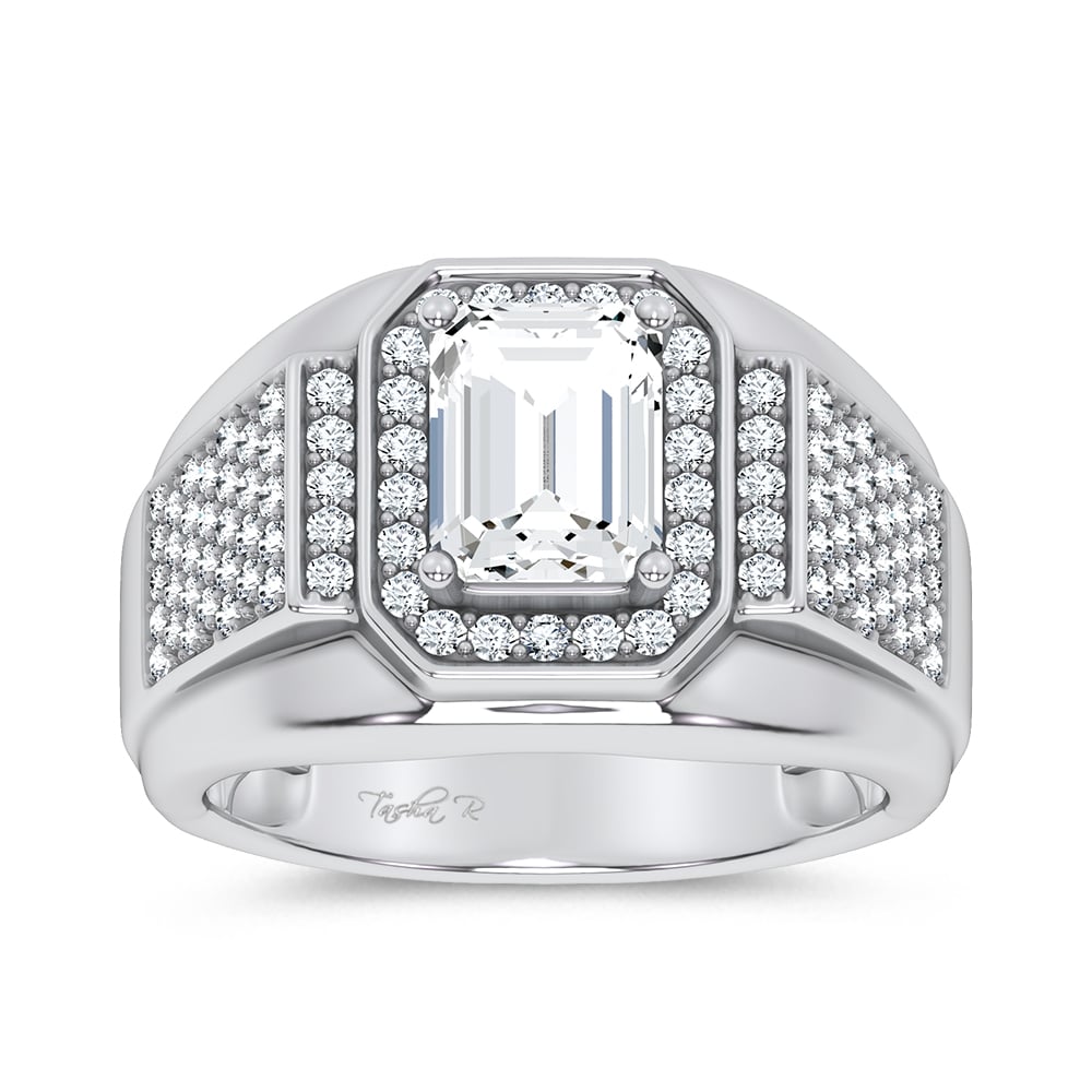 2.96 ct Men's Lab Grown Diamond Ring in 14K Gold