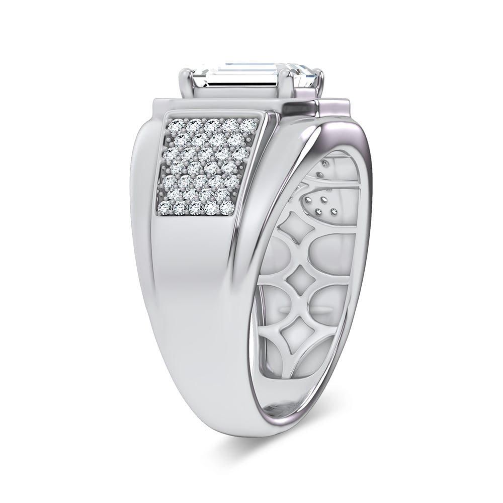 2.96 ct Men's Lab Grown Diamond Ring in 14K Gold