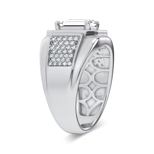 2.96 ct Men's Lab Grown Diamond Ring in 14K Gold