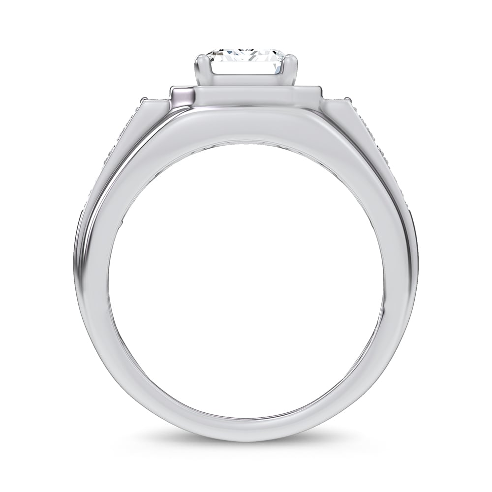 2.96 ct Men's Lab Grown Diamond Ring in 14K Gold
