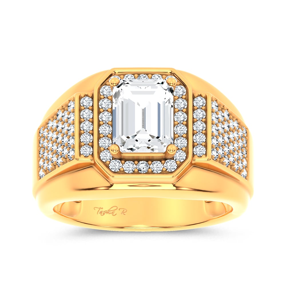2.96 ct Men's Lab Grown Diamond Ring in 14K Gold