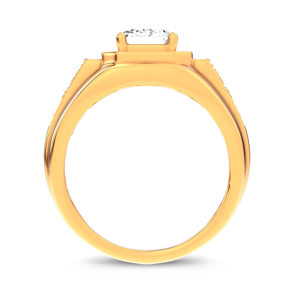 2.96 ct Men's Lab Grown Diamond Ring in 14K Gold