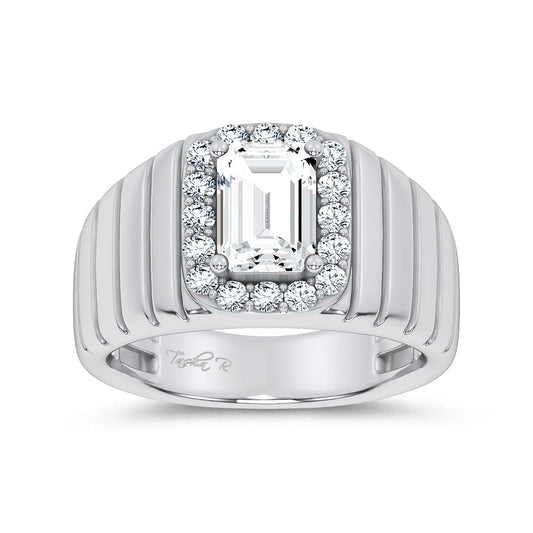 2.60 ct Men's Lab Grown Diamond Ring in 14K Gold