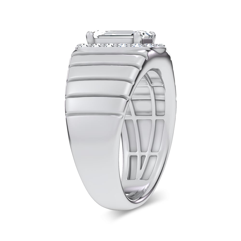 2.60 ct Men's Lab Grown Diamond Ring in 14K Gold