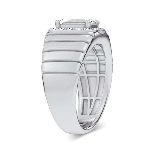 2.60 ct Men's Lab Grown Diamond Ring in 14K Gold