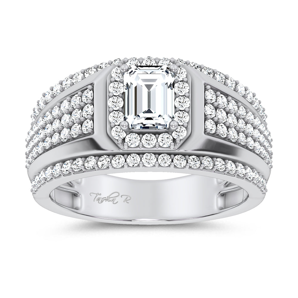 2.00 ct Men's Lab Grown Diamond Ring in 14K Gold