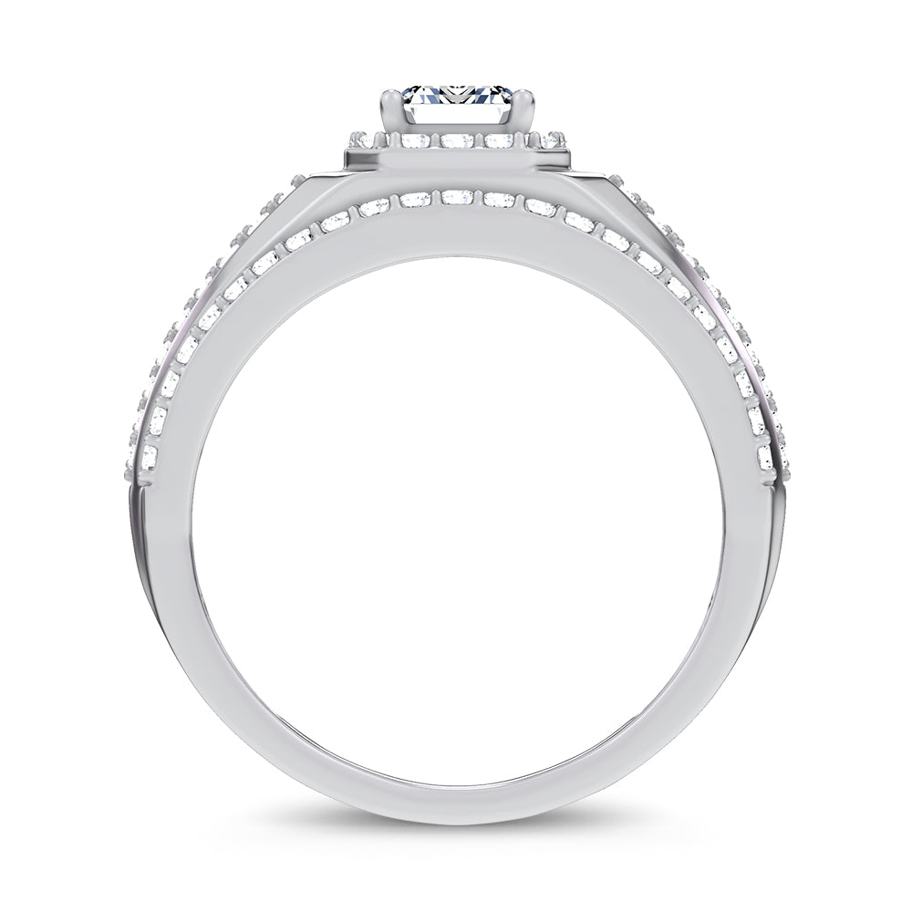 2.00 ct Men's Lab Grown Diamond Ring in 14K Gold