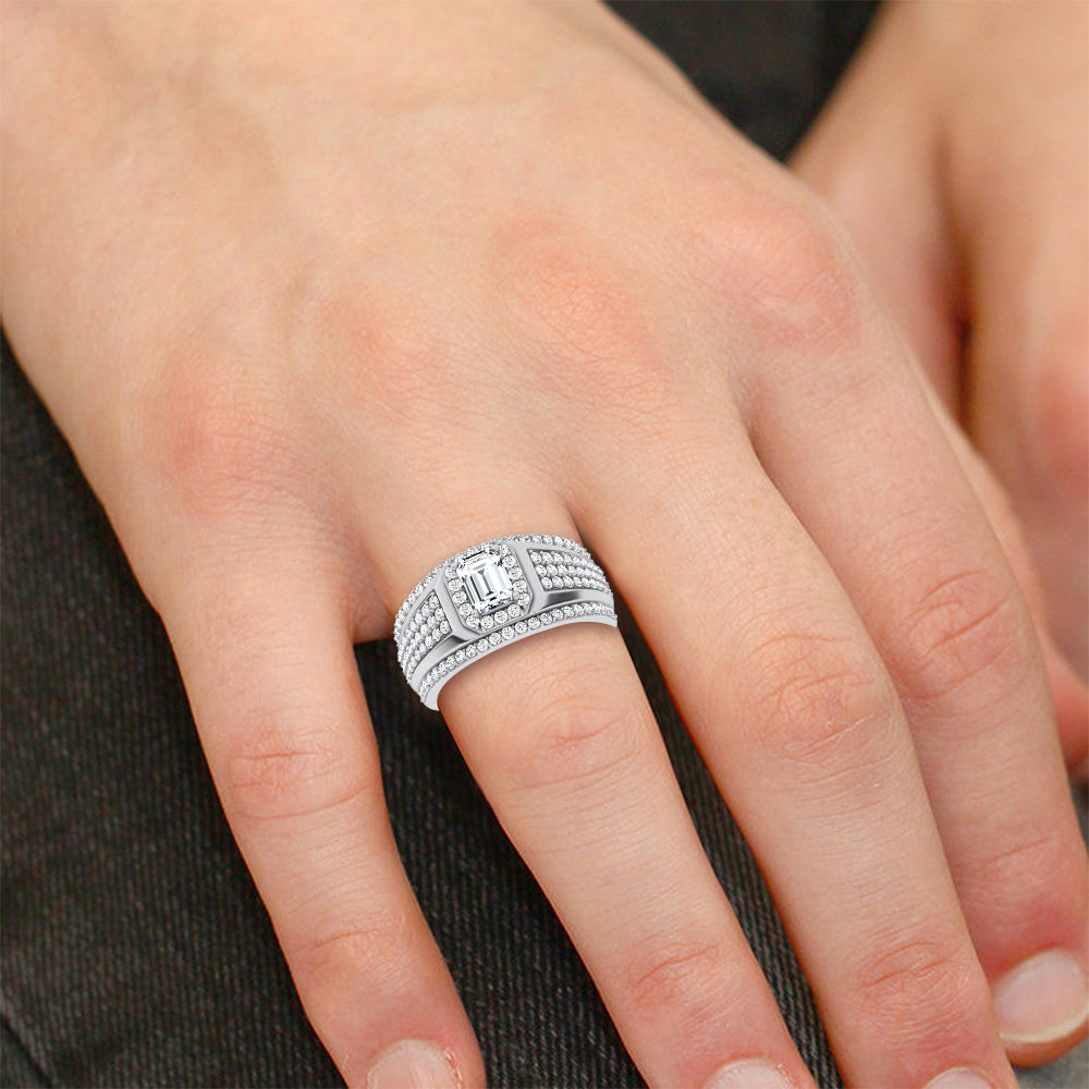 2.00 ct Men's Lab Grown Diamond Ring in 14K Gold