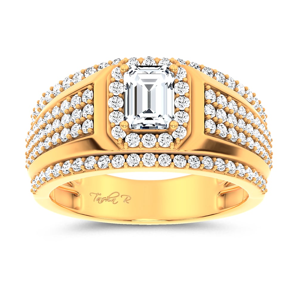2.00 ct Men's Lab Grown Diamond Ring in 14K Gold