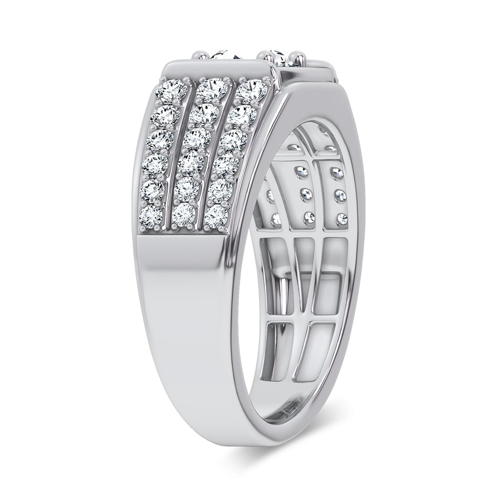 2.00 ct Men's Lab Grown Diamond Ring in 14K Gold