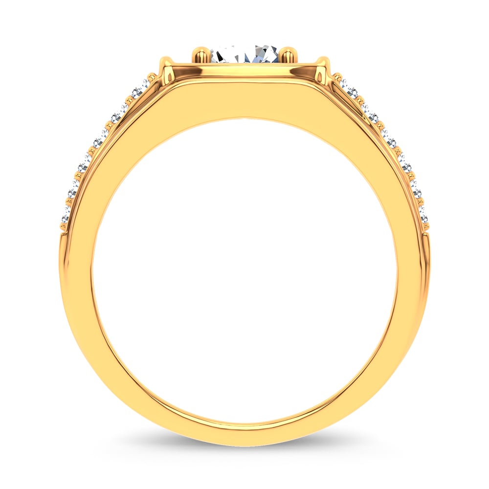 2.00 ct Men's Lab Grown Diamond Ring in 14K Gold