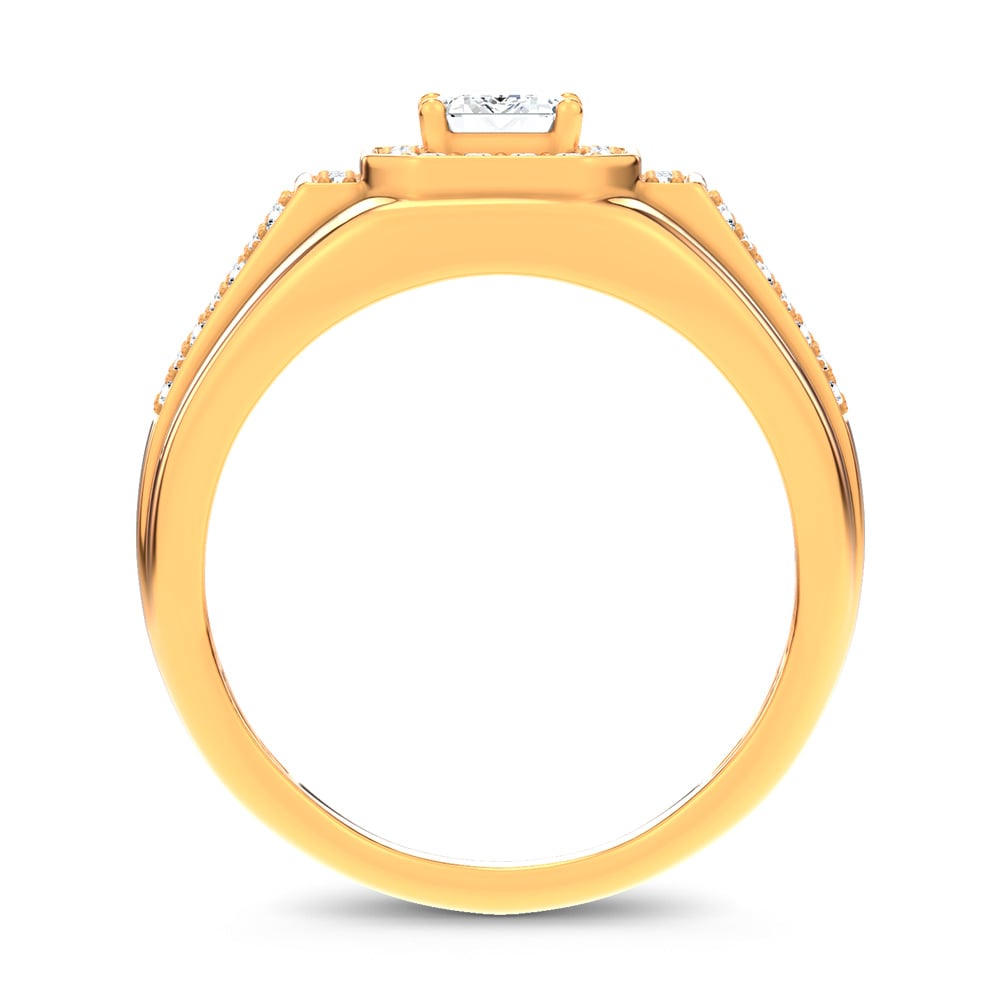 1.82 ct Men's Lab Grown Diamond Ring in 14K Gold