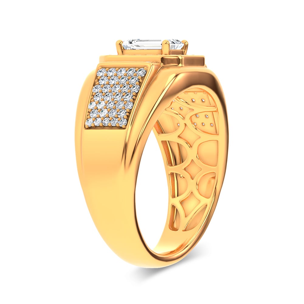 1.82 ct Men's Lab Grown Diamond Ring in 14K Gold