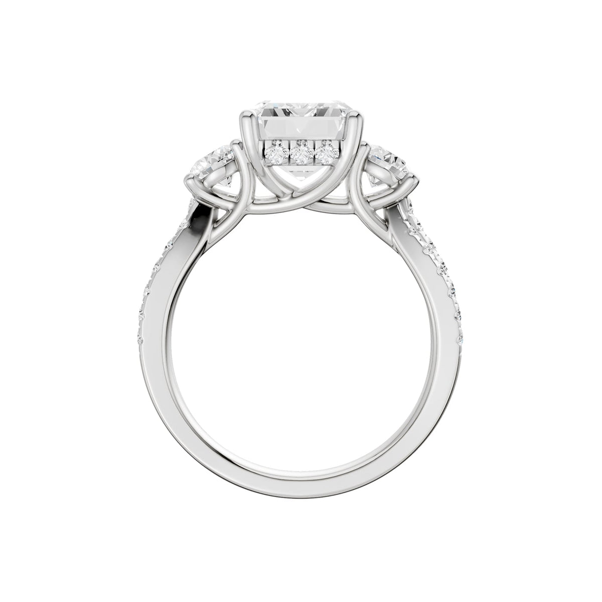 14K 4.00CT Lab Grown Diamond Engagement Ring