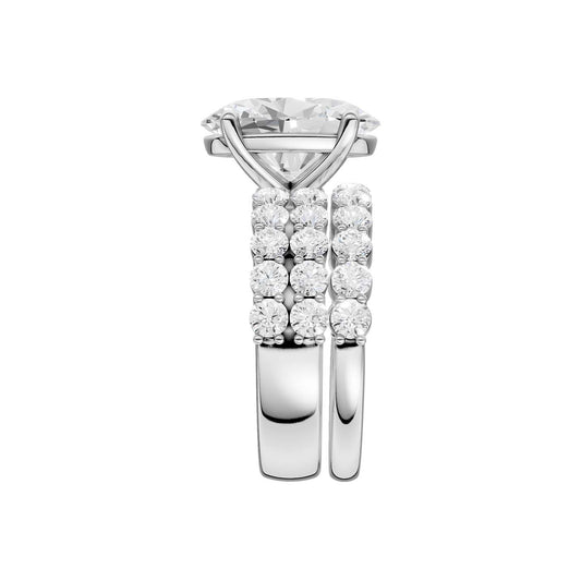 14K 6.00 CT Lab Grown Diamond Bridal Set