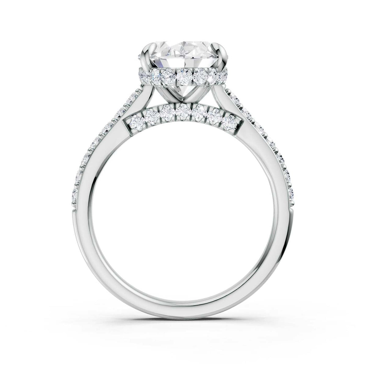 14K 3.50CT Lab Grown Diamond Engagement Ring