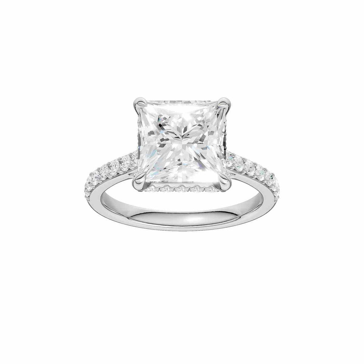 14K 3.50 CT Lab Grown Diamond Ring