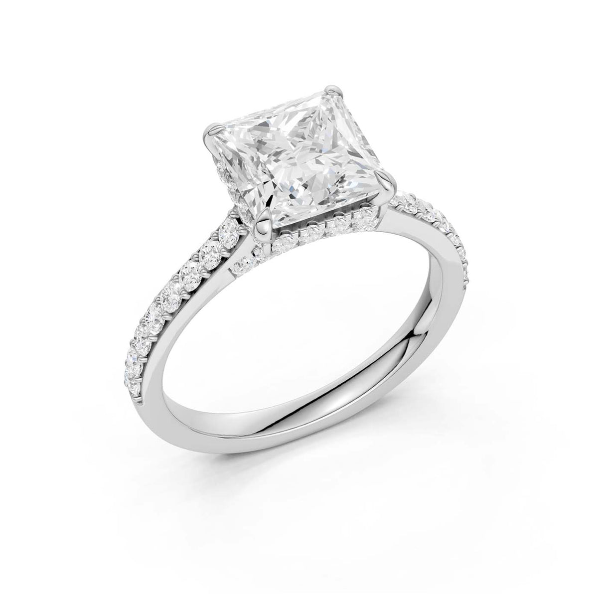 14K 3.50 CT Lab Grown Diamond Ring