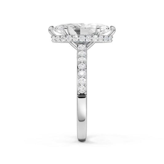 14K 3.50CT Lab Grown Diamond Engagement Ring