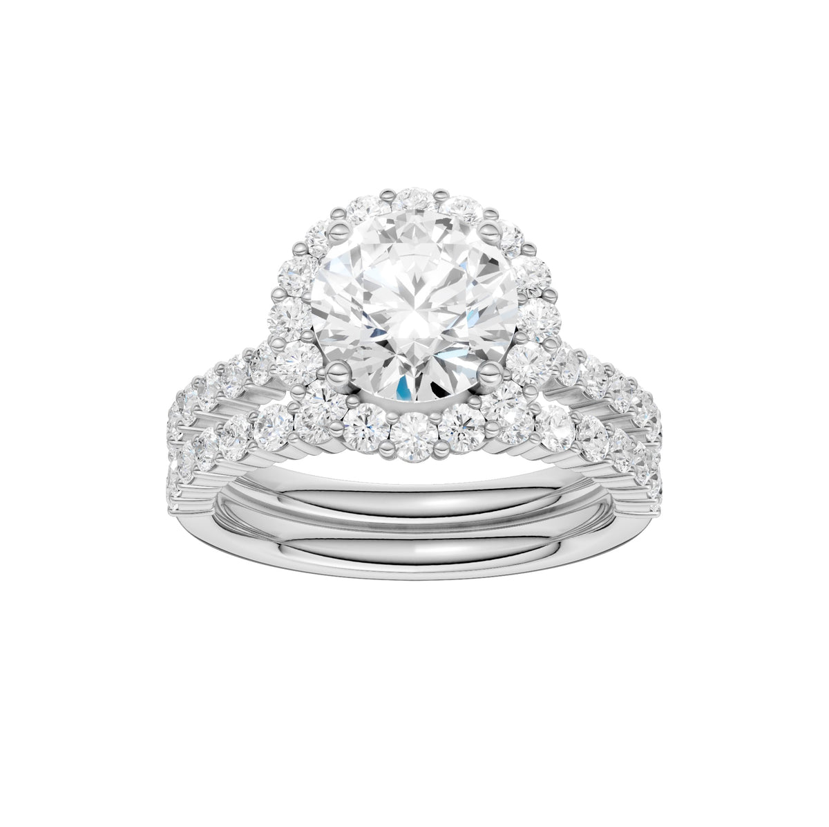 14K 3.00CT DIAMOND BRIDAL SET