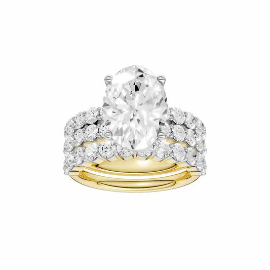 14K 6.00 CT Lab Grown Diamond Bridal Set