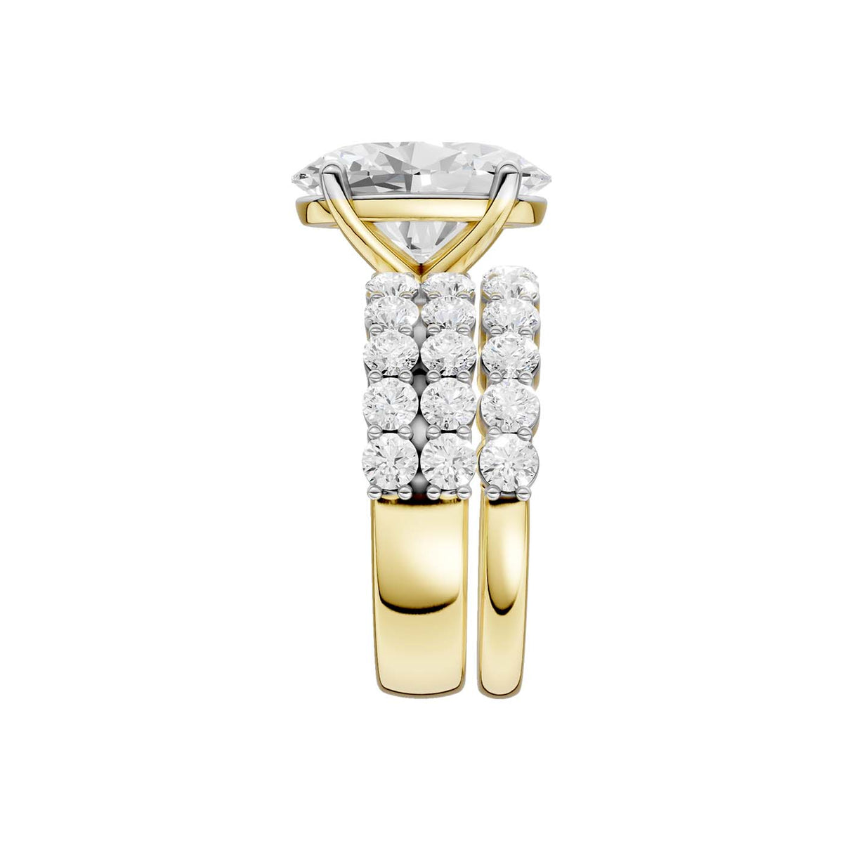 14K 6.00 CT Lab Grown Diamond Bridal Set