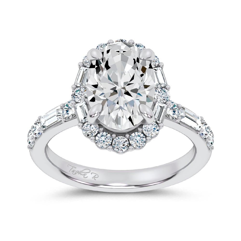 14K 3.82CT Lab Diamond Ring