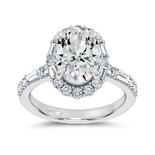 14K 3.82CT Lab Diamond Ring