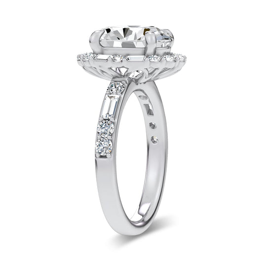 14K 3.82CT Lab Diamond Ring