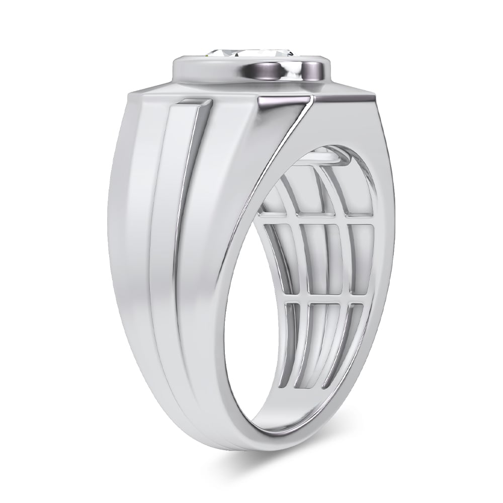 3.00 ct Men's Lab Grown Diamond Ring in 14K Gold