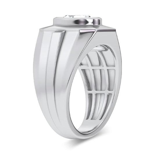 3.00 ct Men's Lab Grown Diamond Ring in 14K Gold