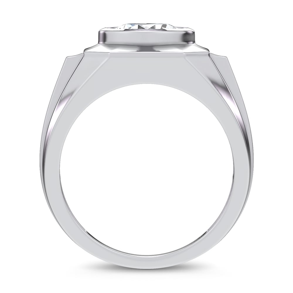 3.00 ct Men's Lab Grown Diamond Ring in 14K Gold