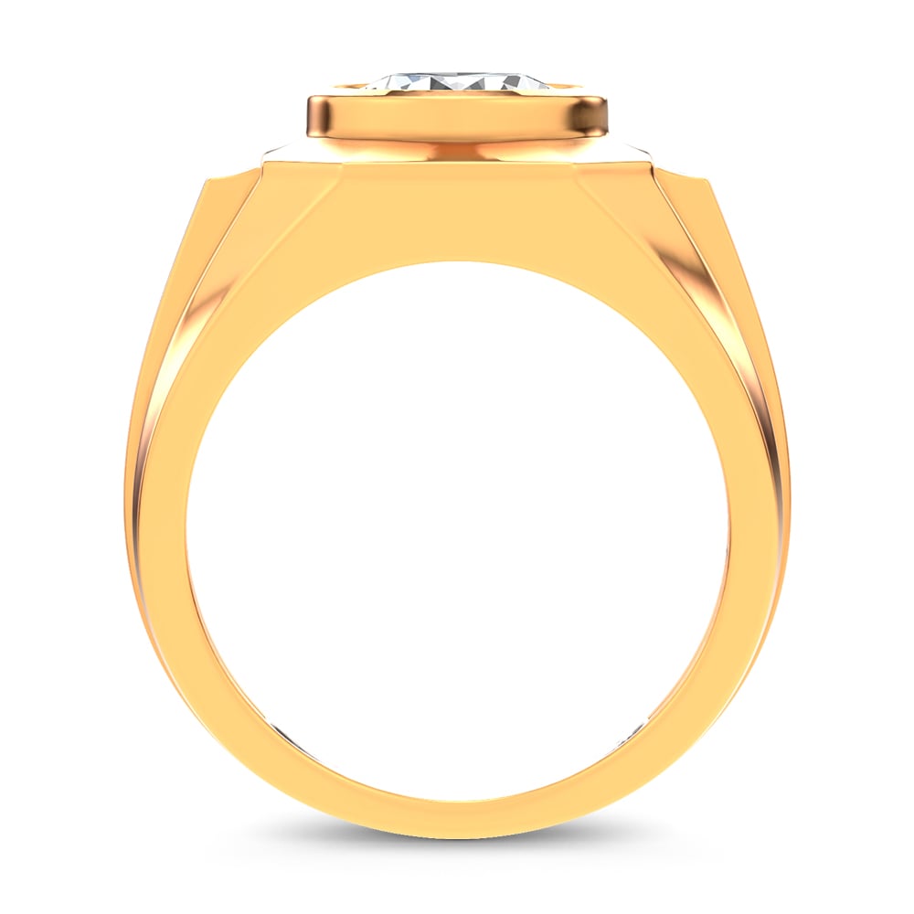 3.00 ct Men's Lab Grown Diamond Ring in 14K Gold