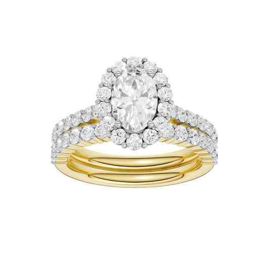 14K 2.00CT DIAMOND BRIDAL SET