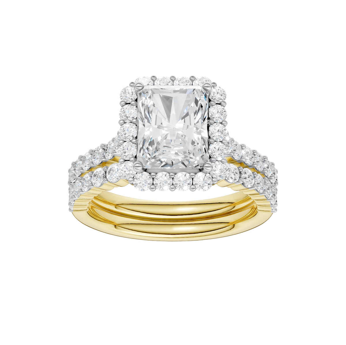 14K 3.00CT DIAMOND BRIDAL SET