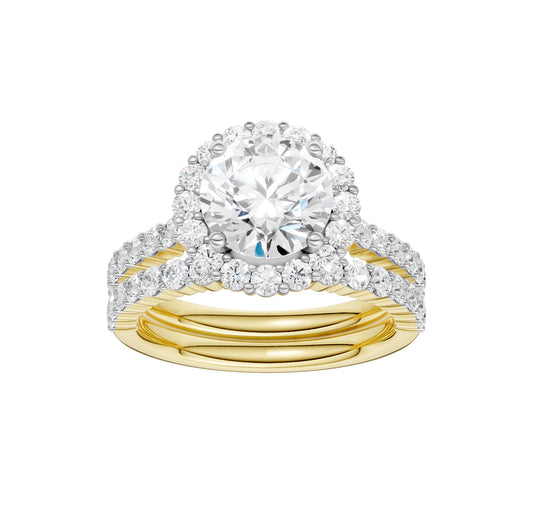 14K 3.00CT DIAMOND BRIDAL SET