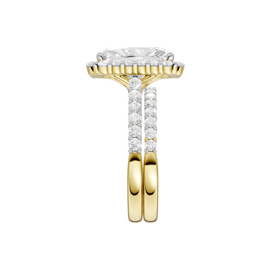 14K 2.25 CT Lab Grown Diamond Bridal Set